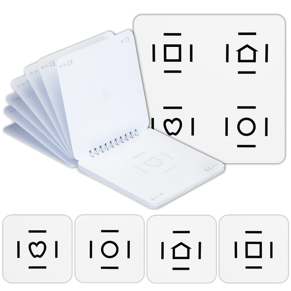 LEA SYMBOLS® CROWDING BAR BOOK IN 2.5% CONTRAST SET