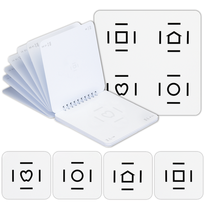 LEA SYMBOLS® CROWDING BAR BOOK IN 2.5% CONTRAST SET