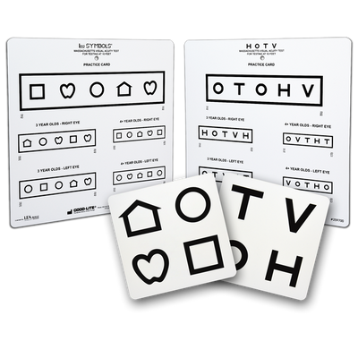LEA SYMBOLS® AND HOTV MASSACHUSETTS ACUITY WALL CHART