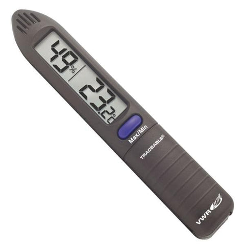 VWR Scientific Traceable Humidity/Temperature Pen ABS Plastic 0 to 50C/25 to 95% Each - 35519-049