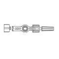 Smiths Medical ASD, Inc Stopcock 1-Way Medex Non-Vented Blue Cap Swivel Male Luer Lock 50/Ca - MX506-1L