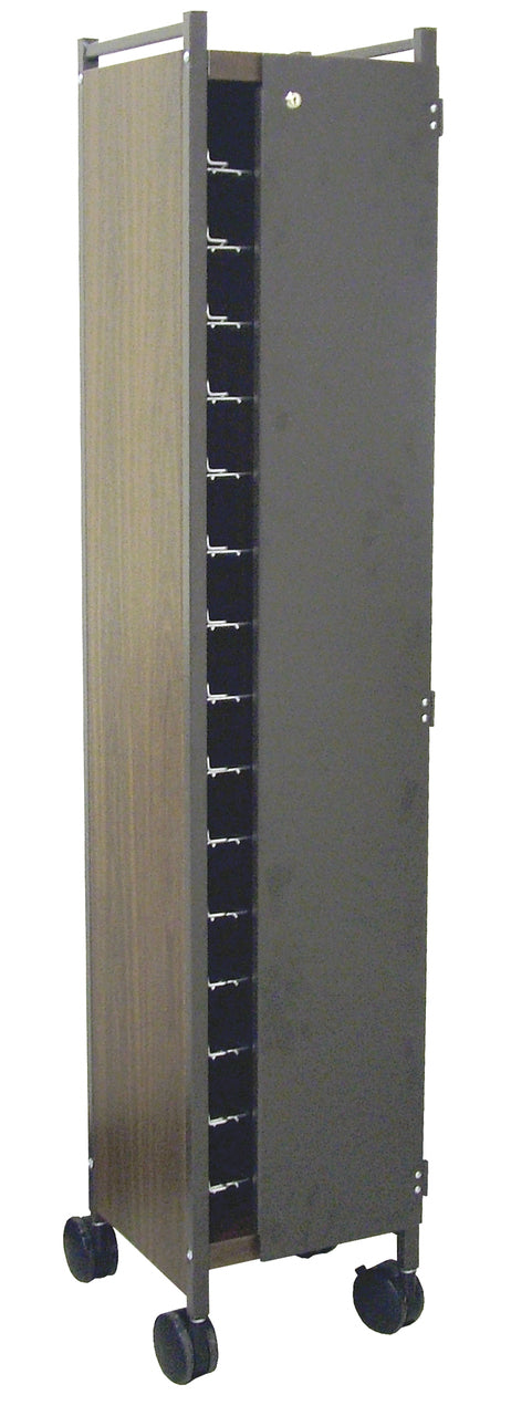 Omnimed Horizontal Privacy Style Chart Rack W Locking Panels (8-60 Binder Capacity)