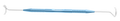RUMEX Pigtail Lacrimal Probe, 8.00 mm Probes with Holes, Polished Tip, Length 134 mm, Round Titanium Serrated Handle