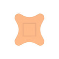 Dynarex Corporation Bandage Four Wing Fabric 3x3" Flexible Flesh LF 50/Bx, 24 BX/CA - 3620
