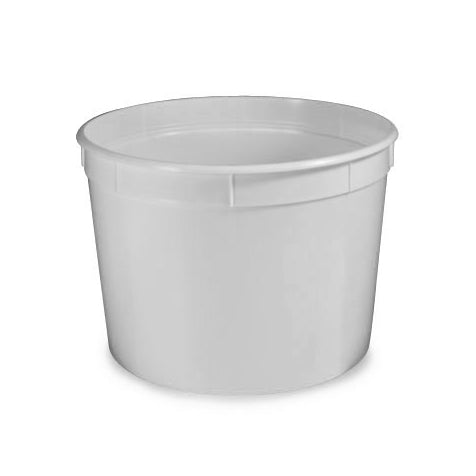 Globe Scientific Container, Multi-Purpose, PP, Separate Snap Lid, White