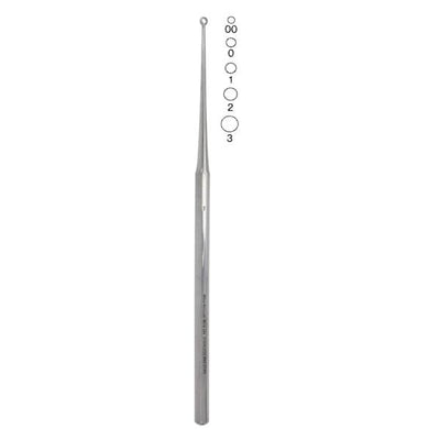 Miltex Curette Eachr Buck Vantage 6-1/2" #0 Blunt Tip Straight Stainless Steel Each - Integra Miltex - V919-282