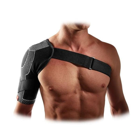 Shock Doctor Inc Wrap Compression Shoulder Nylon/Spandex Black Size Level 2/4 Way Small Each - 5126-S