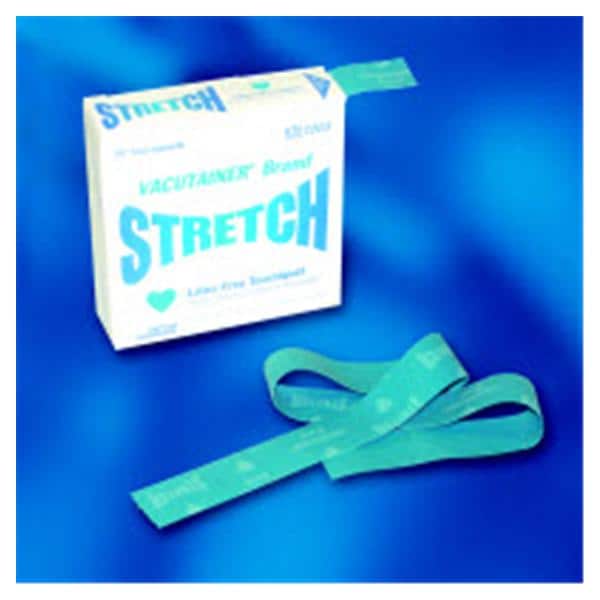 Becton Tourniquet Compressing Device Strap Vacutainer Stretch 18x1" Blue NS 25/Bx, 20 BX/CA - Dickinson - 367203