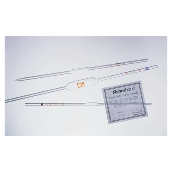 Fisher Scientific Co. Fisherbrand Class A Volumetric Pipette 10mL Graduated Reusable 12/Ca - 13-650-2L