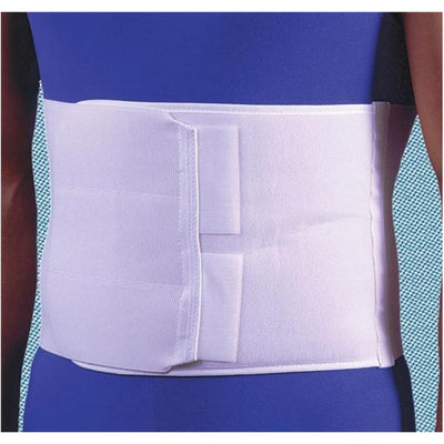 Frank Stubbs Co Inc Binder Compression Deluxe Adult Abdominal Elastic 3Pnl White Size 9" X-Small Each - 1083XS