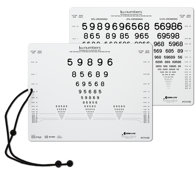 LEA NUMBERS® INTERMEDIATE & NEAR VISION CARD