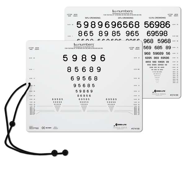 LEA NUMBERS® INTERMEDIATE & NEAR VISION CARD