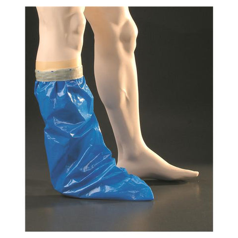 Trademark Corp Cover Cast & Bandage ShowerSafe Waterproof 15x43" Adult Leg Blue Size Large Each - 4410-L