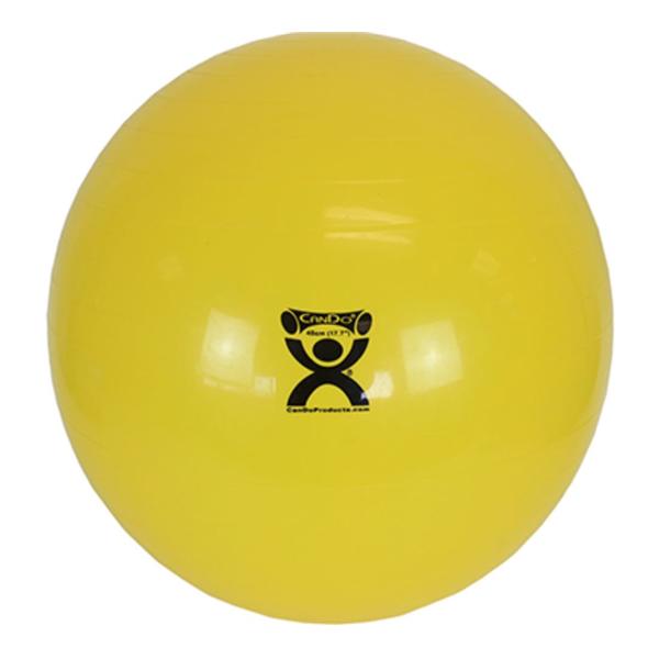 Fabrication Enterprises Ball Exercise CanDo Ribbed Plastic 18" Yellow Each - 30-1801