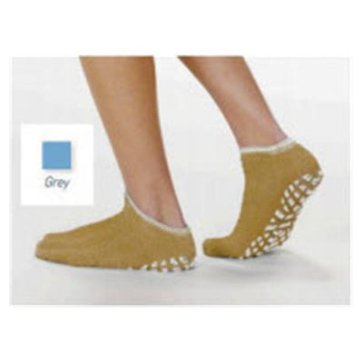 Alba Slippers Patient Terry Treads Terrycloth Grey X-Large 48Pr/Ca - Waldensian, Inc - 46011-XLG