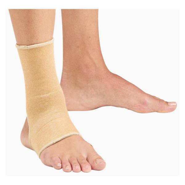 Deroyal Industries Inc Sleeve Orthopedic Ankle Knit Cotton/Elastic Beige Size Large 10-12" Universal Each - 4004-03