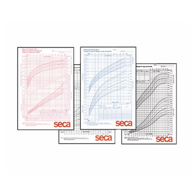 Seca Scales Chart Growth 8-1/2x11" 2-20yr 100/Package - 4060B