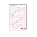 Seca Scales Chart Growth 8-1/2x11" 2-20yr 100/Package - 4060G
