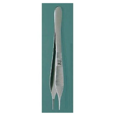 Miltex Forcep Dressing Adson 4-3/4" Serrated Stainless Steel Disposable 12/Pk - Integra Miltex - EG6-118