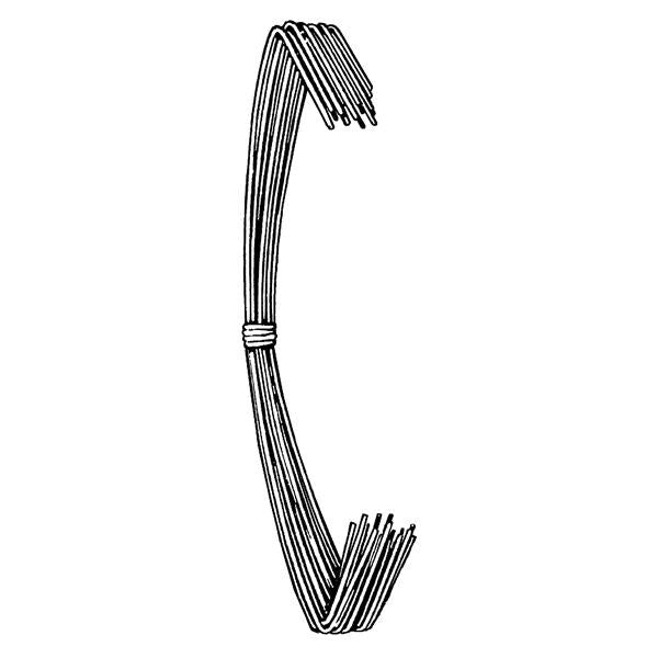 Sklar Instruments Snare ENT 4" #7 Stainless Steel 12/Pk - 75-9507