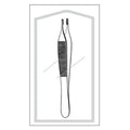 Sklar Instruments Forcep Tissue Adson-Brown Econo 4-3/4" Straight 7x7 Sd-Tth SS Disp 25/Ca - 96-2559