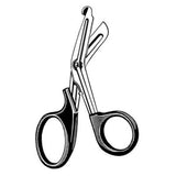 Sklar Instruments Scissors Multi-Cut Utility Merit 7-1/2" Blunt/Blunt Serrated Angled SS/Plstc Each - 97-107