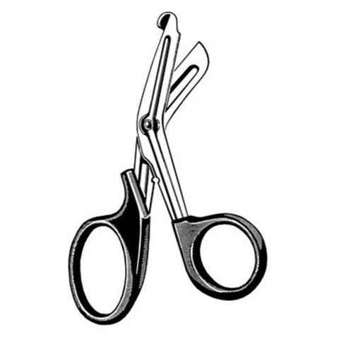 Sklar Instruments Scissors Multi-Cut Utility Merit 7-1/2" Blunt/Blunt Serrated Angled SS/Plstc Each - 97-107
