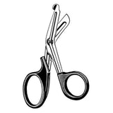 Sklar Instruments Scissors Multi-Cut Utility Merit 7-1/2" Blunt/Blunt Serrated Angled SS/Plstc Each - 97-109