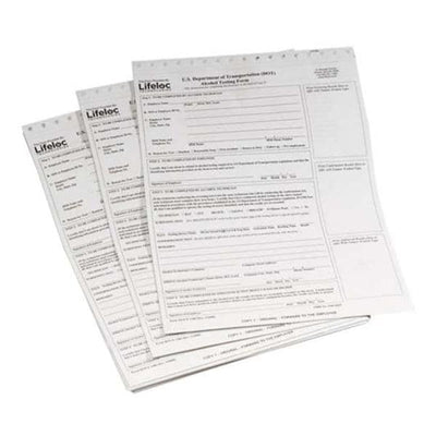 LifeLoc Technologies DOT Alcohol Breath Test Form 100/Pk - 14010