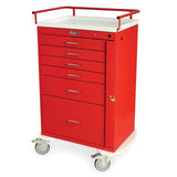 Harloff Manufacturing Cart Crash/Emergency Classic 44-1/2x32" 6 Drawer Each - 6400