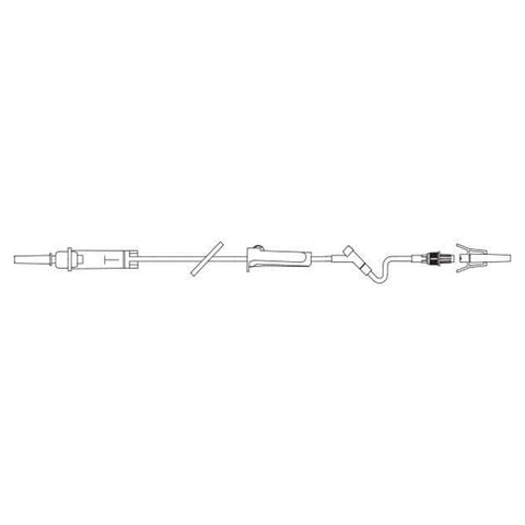 Baxter Healthcare IV Solution Set 10Drp Interlink Injection Site: 6" M LL Adptr Prmry Infs 48/Ca - 2H6401