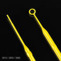 Globe Scientific Inoculation Loop, Rigid, 10uL with Needle, with Calibration Certificate, STERILE, Yellow