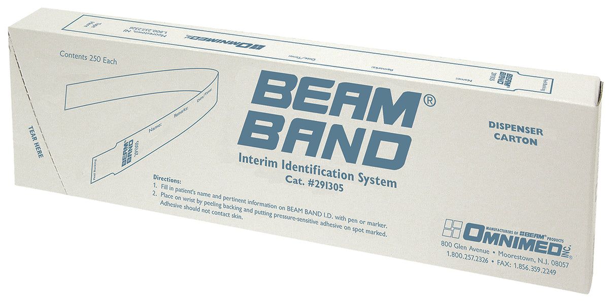 Omnimed Beam® Pressure Sensitive Identification Bands