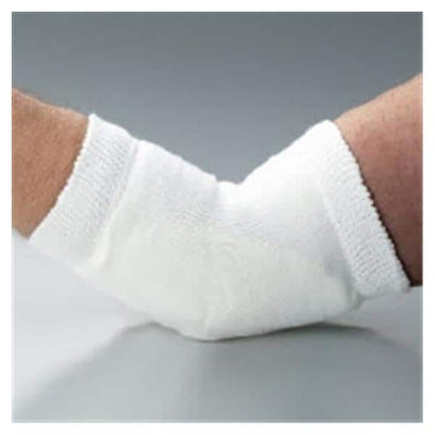 J.T. Posey Company Protector Heel/Elbow Knit Yarn White Size Large 1/Pr - 6224L