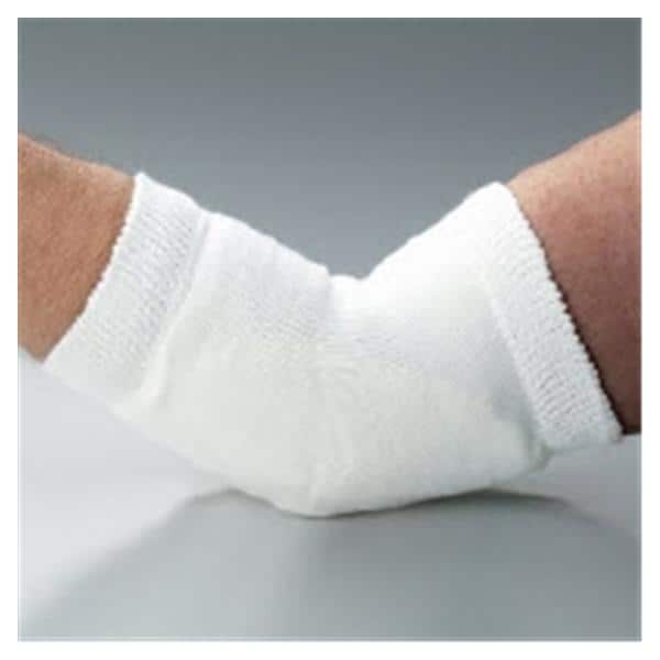 J.T. Posey Company Protector Heel/Elbow Knit Yarn White Size Large 1/Pr - 6224L