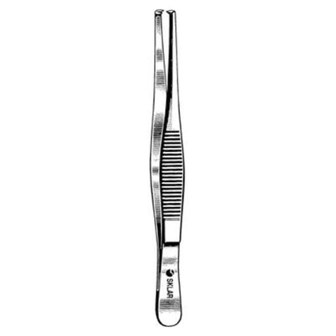 Sklar Instruments Forcep Tissue 5-1/2" Straight 1x2 Teeth Stainless Steel Each - 22-1063