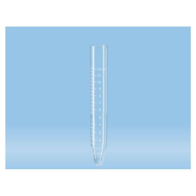 Sarstedt, Inc Centrifuge Tube Polystyrene 12ml 17x110mm Conical Bottom Non-Sterile Bag 1000/Bx - 57.462.300