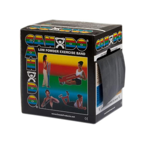 Fabrication Enterprises Band Exercise CanDo 50yd Black X-Heavy Latex Each - 45931