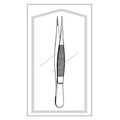 Sklar Instruments Forcep Splinter Econo 4-1/2" Fine Point Stainless Steel Disposable 50/Ca - 96-2410