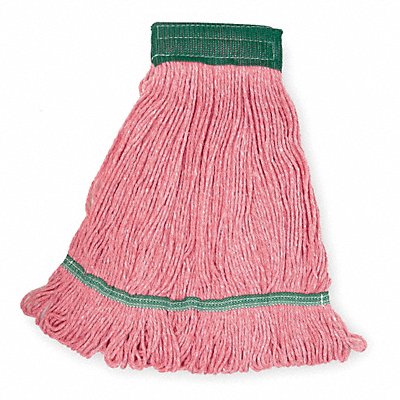 Clamp Quick Change Side-Gate Rayon String Wet Mop Head Red