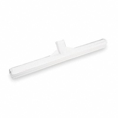 12 W Straight TPE Rubber Bench Squeegee Without Handle White