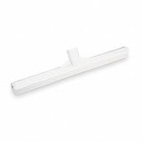 12 W Straight TPE Rubber Bench Squeegee Without Handle White