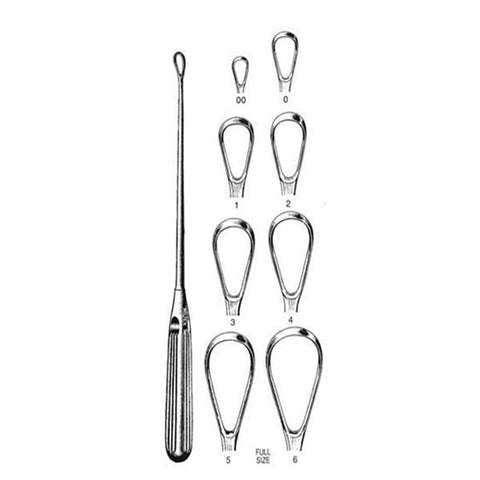 Medgyn Products Inc Curette Uterine Sims Size 6 Eachch - 30648