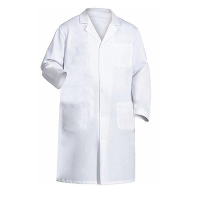 Fashion Seal Lab Coat 65% Polyester / 35% Cotton Mens White Size 42 45 in Each - 6499-42