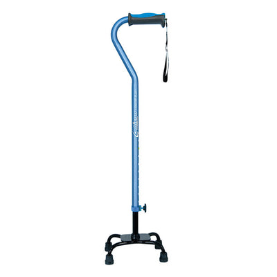 Drive Medical Airgo Comfort-Plus Adjustable Quad Canes, Small Base