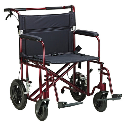 Drive Medical 22" Bariatric Aluminum Transport Chair - ATC22-R