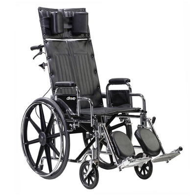 Drive Medical Deluxe Sentra Full Reclining Wheelchair - STD22RBDDA