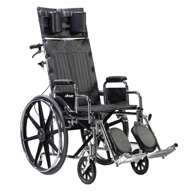 Drive Medical Deluxe Sentra Full Reclining Wheelchair - STD22RBDDA