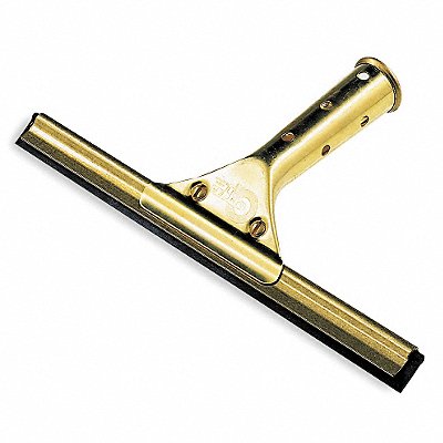 18 W Straight Rubber Window Squeegee Without Handle Black