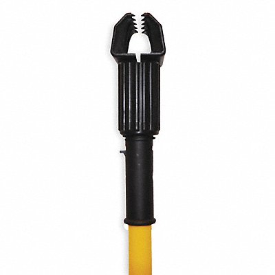 Wet Mop Handle Jaw Mop Connection Type Yellow Fiberglass 60 Handle Length